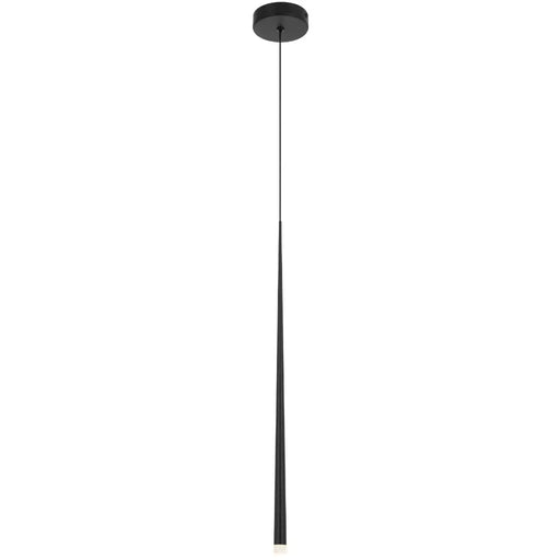 Telbix TRINA: Black 1 Light Contemporary Design LED Pendant Light