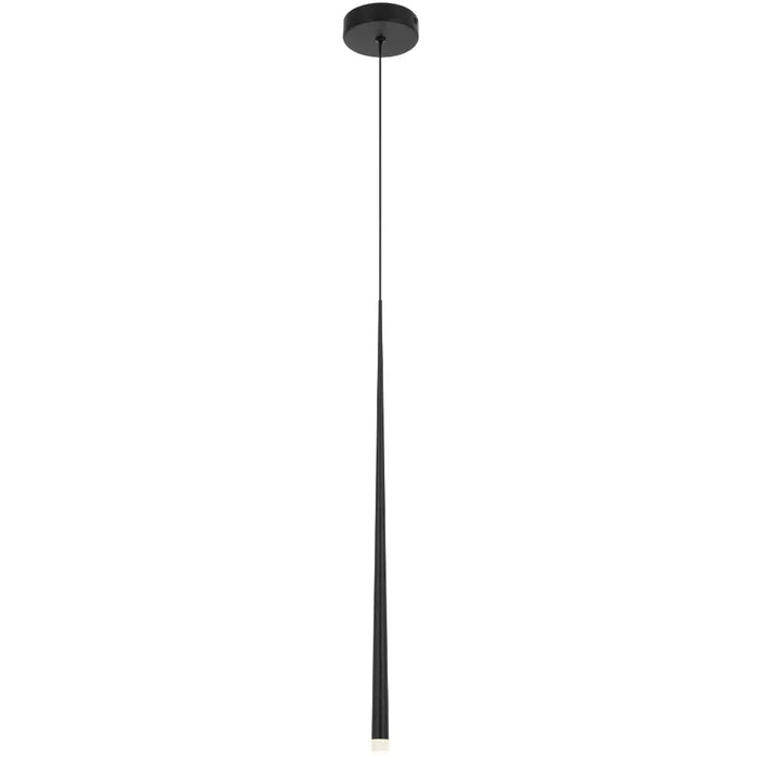 Telbix TRINA: Black 1 Light Contemporary Design LED Pendant Light