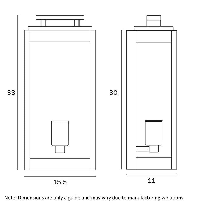 TRUMAN: IP44 Aluminium Contemporary Exterior Wall Light (Available in Black & White)