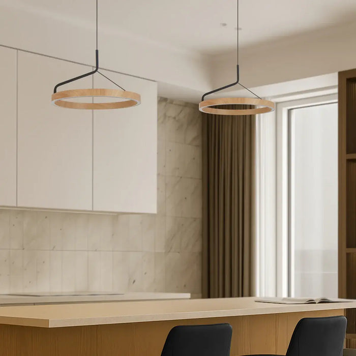 TRUVON: 3CCT Modern LED Ring Pendant Light (Available in 40cm & 60cm)