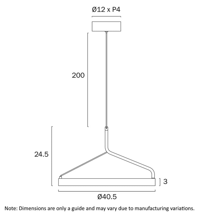 TRUVON: 3CCT Modern LED Ring Pendant Light (Available in 40cm & 60cm)