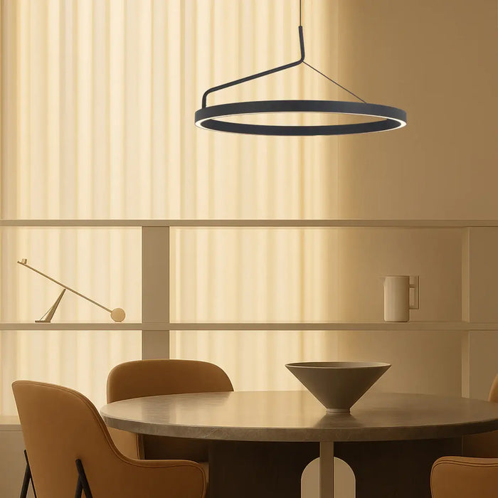 TRUVON: 3CCT Modern LED Ring Pendant Light (Available in 40cm & 60cm)