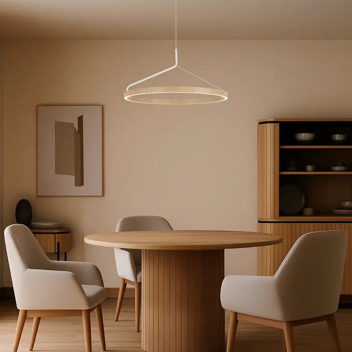 TRUVON: 3CCT Modern LED Ring Pendant Light (Available in 40cm & 60cm)