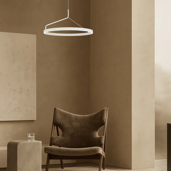 TRUVON: 3CCT Modern LED Ring Pendant Light (Available in 40cm & 60cm)