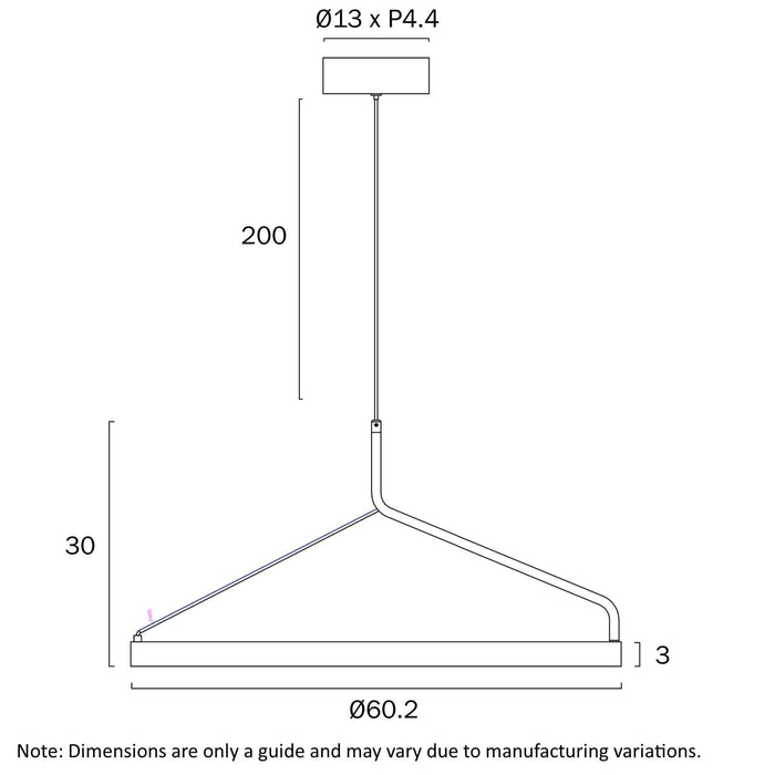 TRUVON: 3CCT Modern LED Ring Pendant Light (Available in 40cm & 60cm)