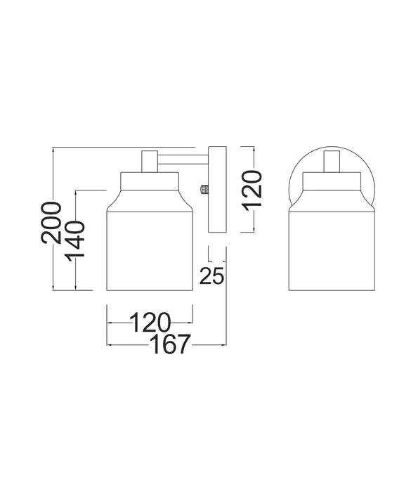 TUFO: White Jar Alabaster with Brass Highlight Interior Wall Light (Available in 1 Light and 3 Light)