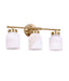 CLA TUFO: White Jar Alabaster with Brass Highlight Interior Wall Light (Available in 1 Light and 3 Light)