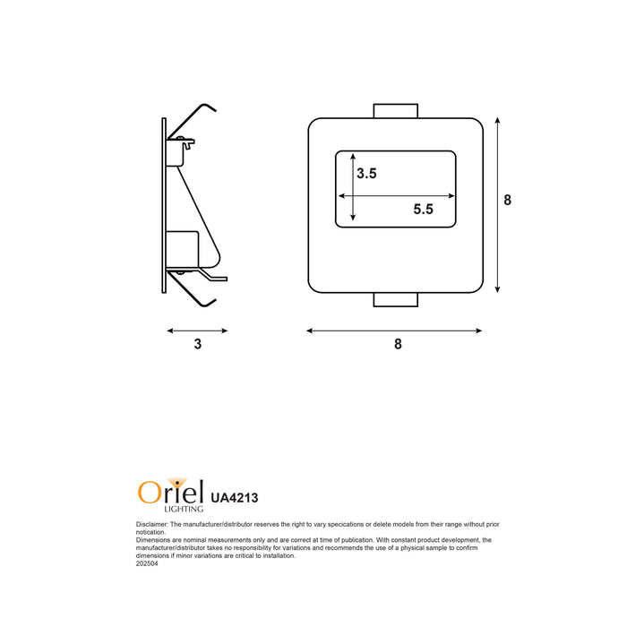 PEKO.3: 3W Tri-Colour Recessed Stair Light