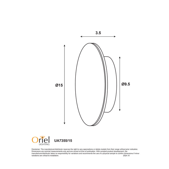 CIRCO: CTS LED Wall Mounted Outdoor Disk Light (Available in Black & White)