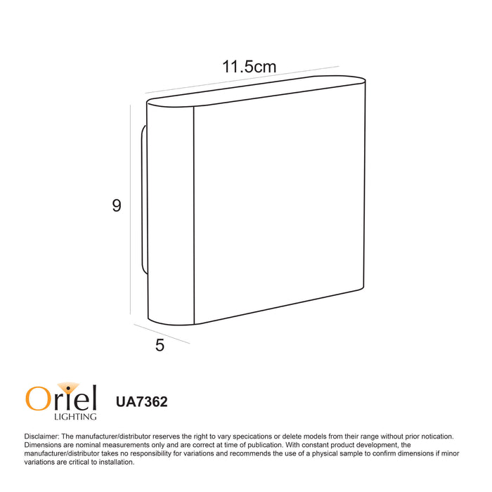 WASH: Tri-Colour Up Down LED Wall Light (Available in White & Black, 3W & 6W)