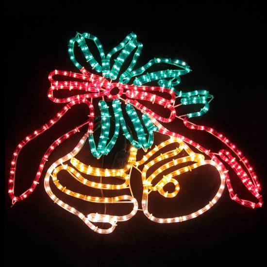 Samland Animated Flashing Bells Rope Motif Christmas Light Bell