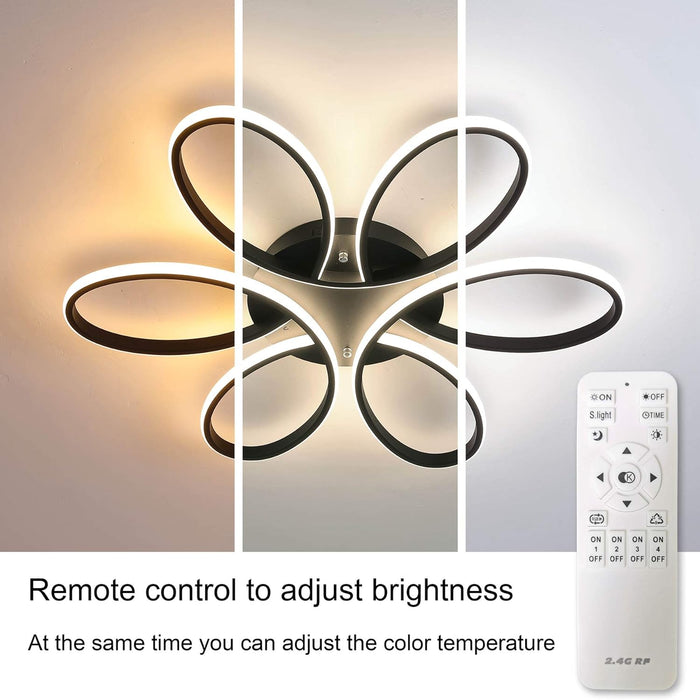 Modern LED Chandelier Light Fixture (90 cm)