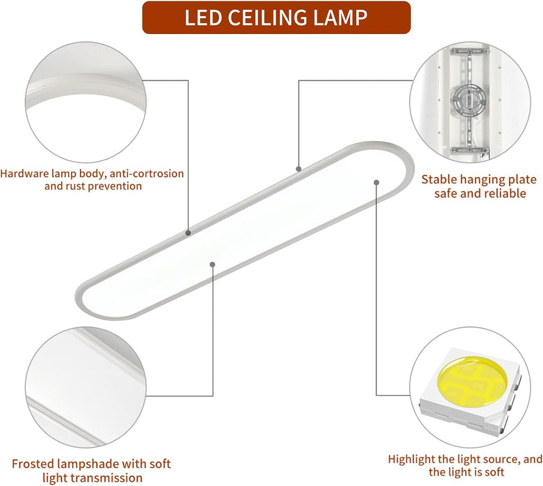 Dimmable LED Ceiling Light, 48W White