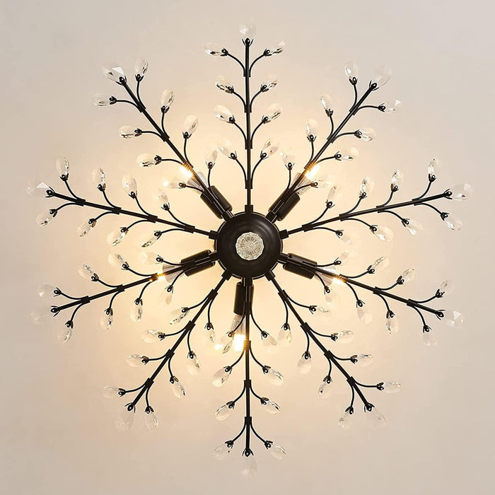 Crystal Ceiling Light Vintage Chandelier, 5 Lights