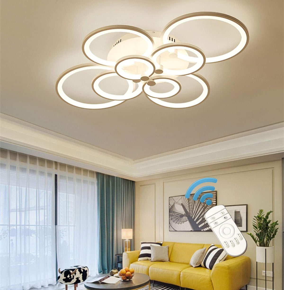 Picture of Modern LED Flush Mount, Lighting Fixture — Discount Lighting