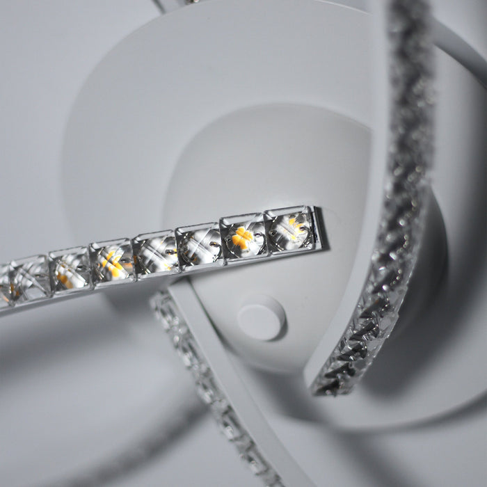 Irie Dimmable 3 Lights LED Ceiling Light - White