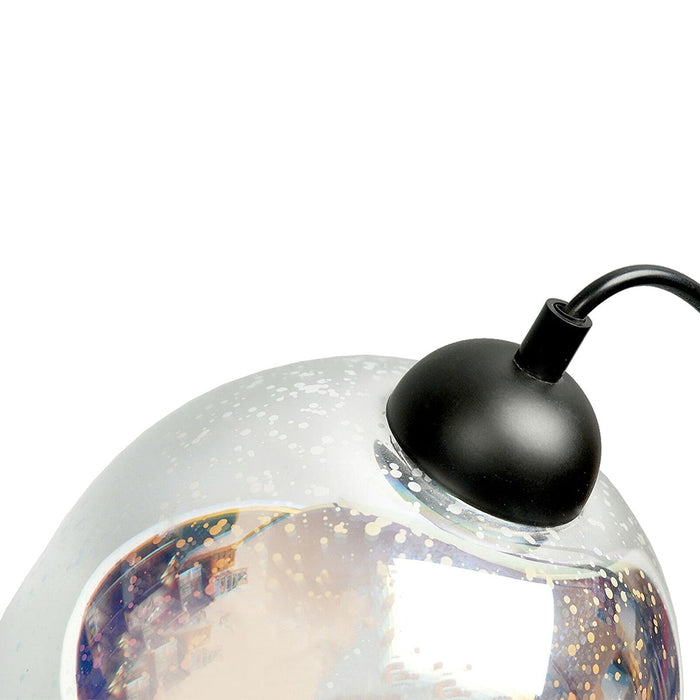 Moravian Glass Oval Pendant Light - Copper