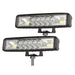 2 Pcs Car 6 Inch Dual - Row Mixed Light Strip Lamp Floodlight & Spotlight Work Light