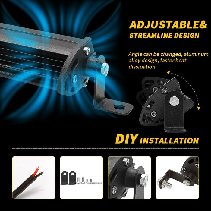 12 - 24V 12W 6000K Car LED Mini Work Light White Light