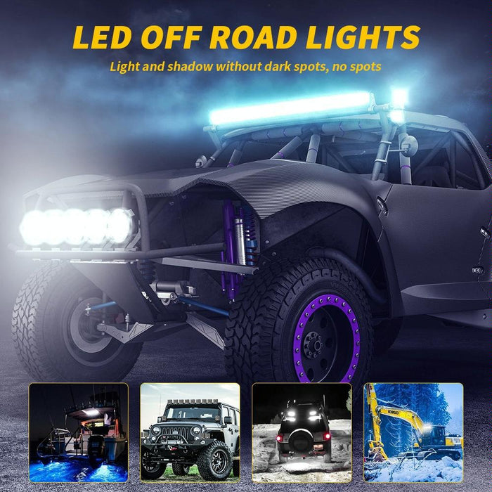 12 - 30V 12W 6000K 2.5 Inch Car LED Engineering Auxiliary Light White Light