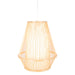 Natural Woven Bamboo Empire Pendant Lamp Hanging Light Bell Shade Boho Tropical