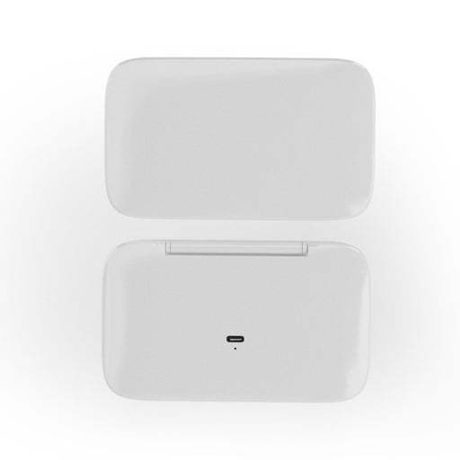 White MR2326C Portable LED Illuminated Makeup Mirror - Foldable Lighted Vanity Mirror with 800mAh Battery