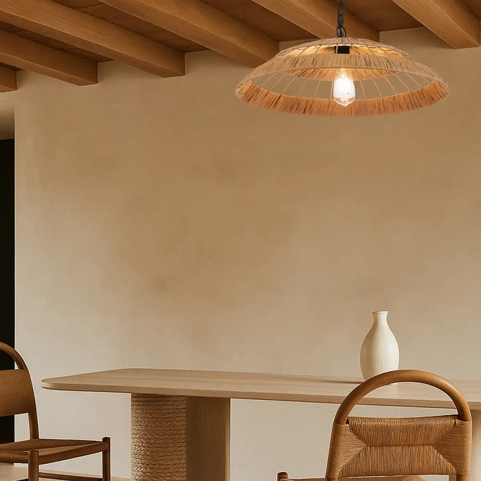 VALLEJO: Natural Bohemian Coastal Style  Pendant Light (Available in 60cm & 80cm)