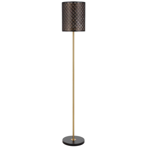 Telbix VALTOR: Modern Mediterranean Style Floor Lamp (Available in Black/Antique Gold & White/Antique Gold)