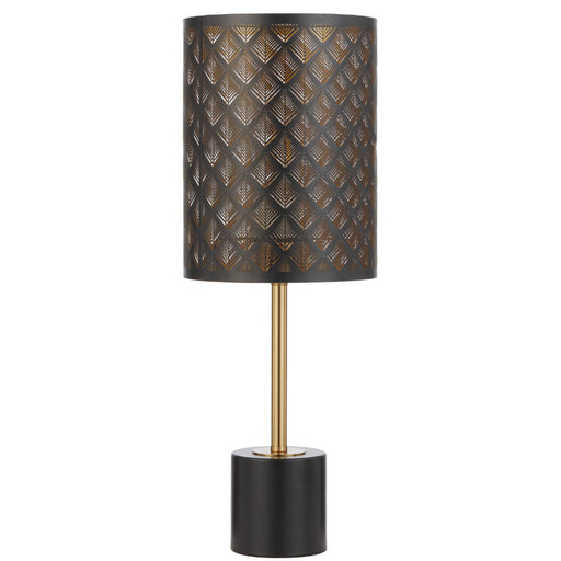 Telbix VALTOR: Modern Mediterranean Style Table Lamp (Available in Black/Antique Gold & White/Antique Gold)