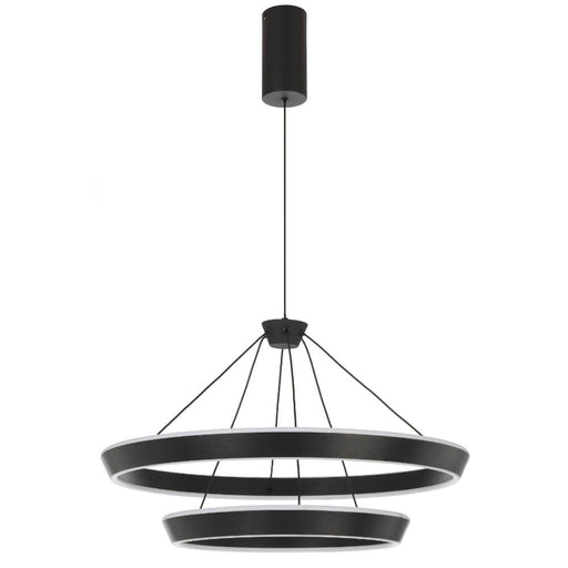 Telbix VANTEL: 3CCT Contemporary Design 2 Tier LED Ring Pendant Light
