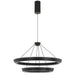 Telbix VANTEL: 3CCT Contemporary Design 2 Tier LED Ring Pendant Light