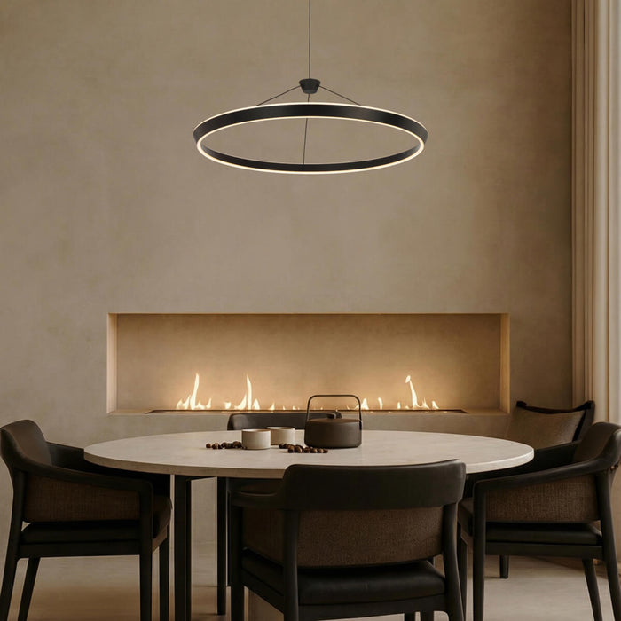 VANTEL: 3CCT Contemporary Design LED Ring Pendant Light (Available in 40cm, 60cm & 80cm)