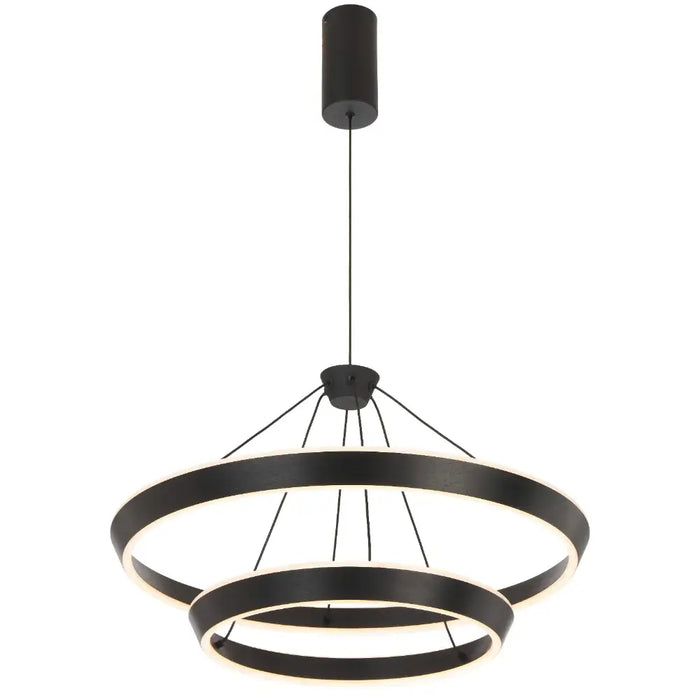VANTEL: 3CCT Contemporary Design 2 Tier LED Ring Pendant Light