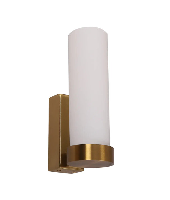 VARA: Tubular Up Opal Glass Interior Wall Lights (Available in Black, Brass, White & Chrome)