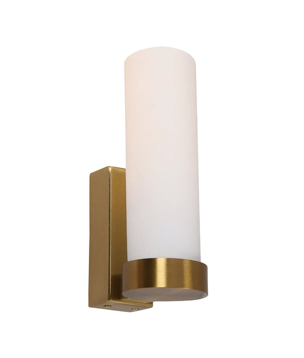 VARA: Tubular Up Opal Glass Interior Wall Lights (Available in Black, Brass, White & Chrome)
