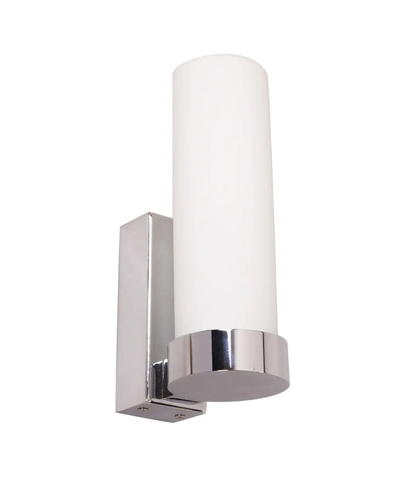 VARA: Tubular Up Opal Glass Interior Wall Lights (Available in Black, Brass, White & Chrome)