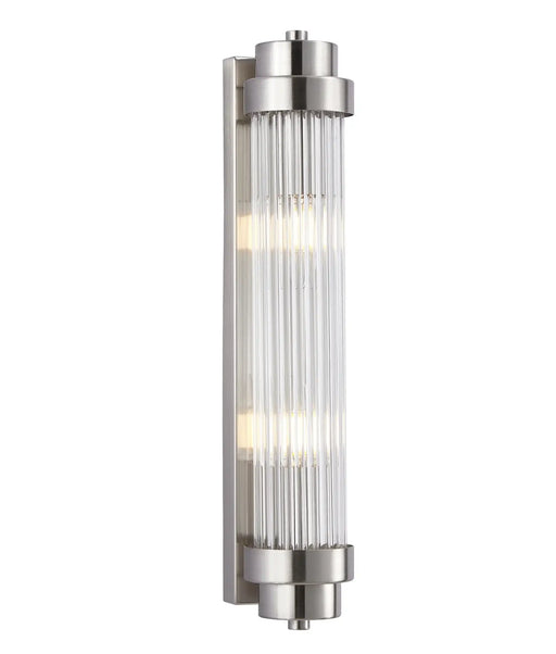 CLA VARILLAS1: Interior Up/Down Clear Glass Rod Wall Lights (Available in Black, White, Antique Brass, Chrome & Satin Chrome)