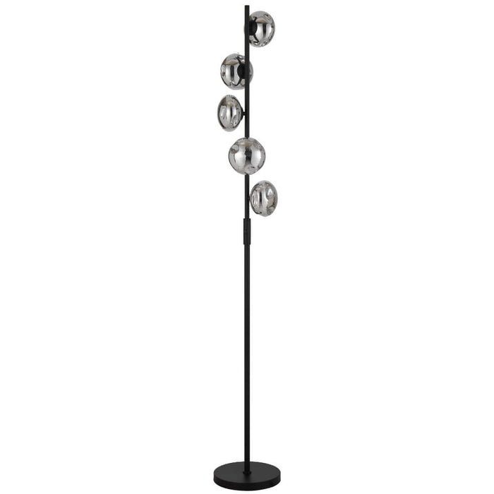 VARLIN: Elegant Design Floor Lamp with Mirrored Glass Shades