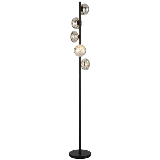 Telbix VARLIN: Elegant Design Floor Lamp with Mirrored Glass Shades