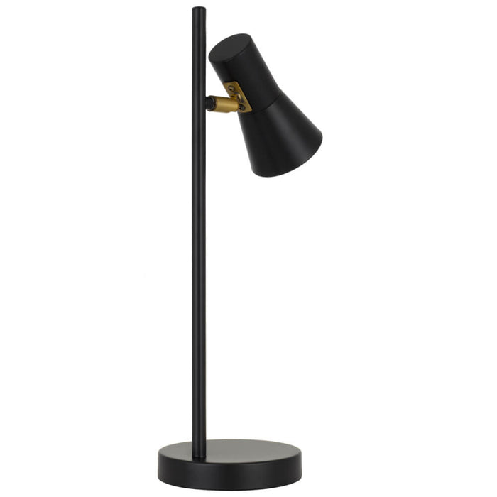 VERIK: Metal Table Lamp With Rotatable Shade (Available in Black, Brass & Beige)