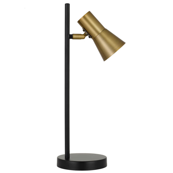 VERIK: Metal Table Lamp With Rotatable Shade (Available in Black, Brass & Beige)