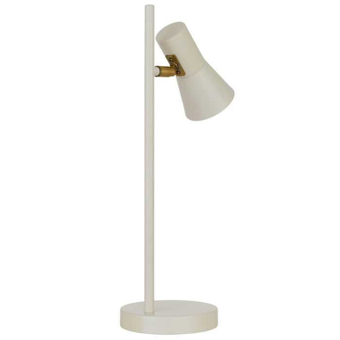 VERIK: Metal Table Lamp With Rotatable Shade (Available in Black, Brass & Beige)