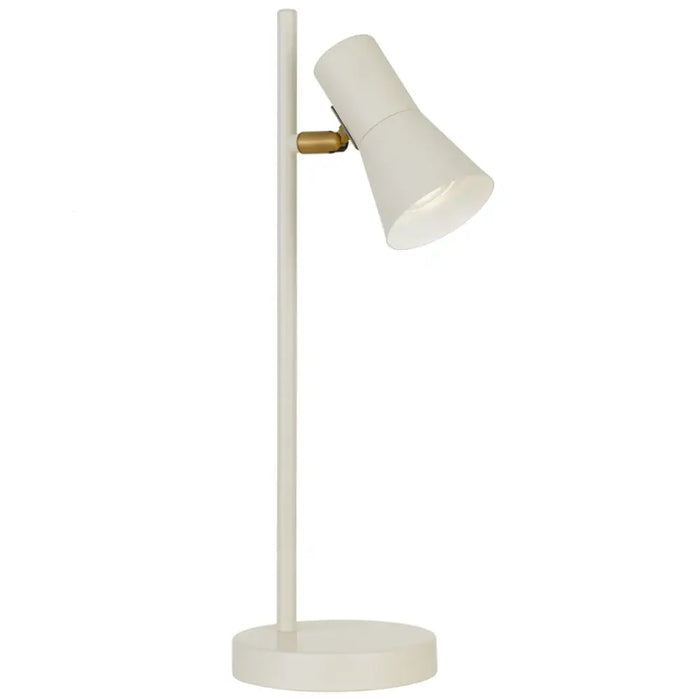 VERIK: Metal Table Lamp With Rotatable Shade (Available in Black, Brass & Beige)