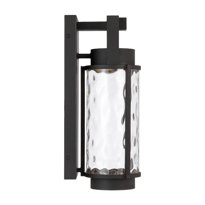 VEXOR: Black IP44 3000K LED Exterior Wall Light (Available in 33cm, 43cm & 55cm)