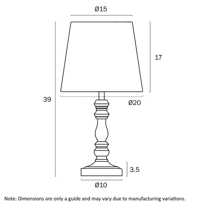 VIDA: Table Lamp With Elegant Pleated Fabric Shade (Available in Antique Gold & Nickel)