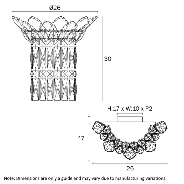 VIRELL: Elegant Crystal Wall Light (Available in Gold & Chrome)