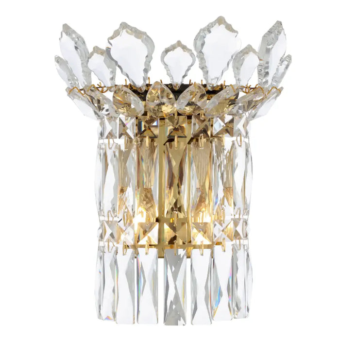 VIRELL: Elegant Crystal Wall Light (Available in Gold & Chrome)