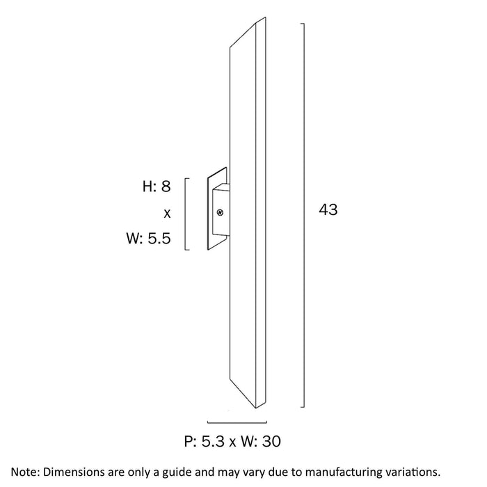 VOSTEL: 2 Light Contemporary Style LED Exterior Wall Light (Available in Stainless Steel, Antique Brass & Natural Brass)