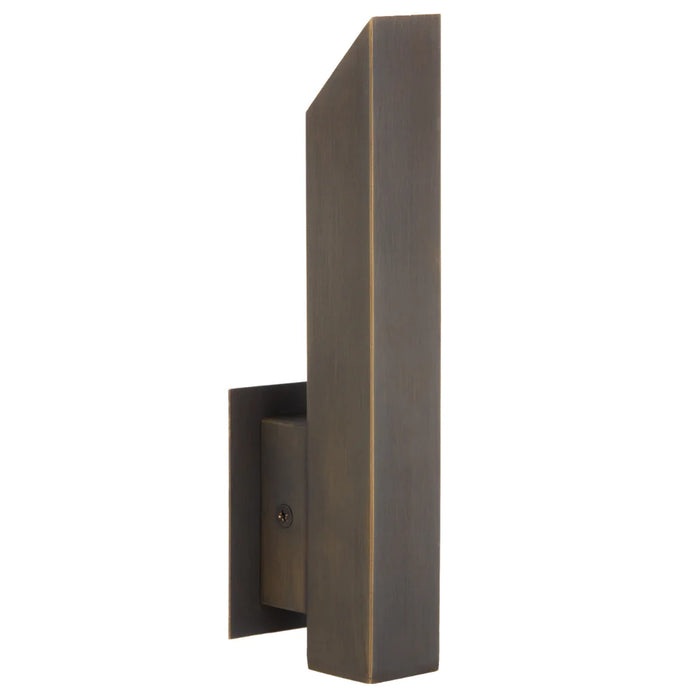 VOSTEL: Contemporary Style LED Exterior Wall Light (Available in Stainless Steel, Antique Brass & Natural Brass)