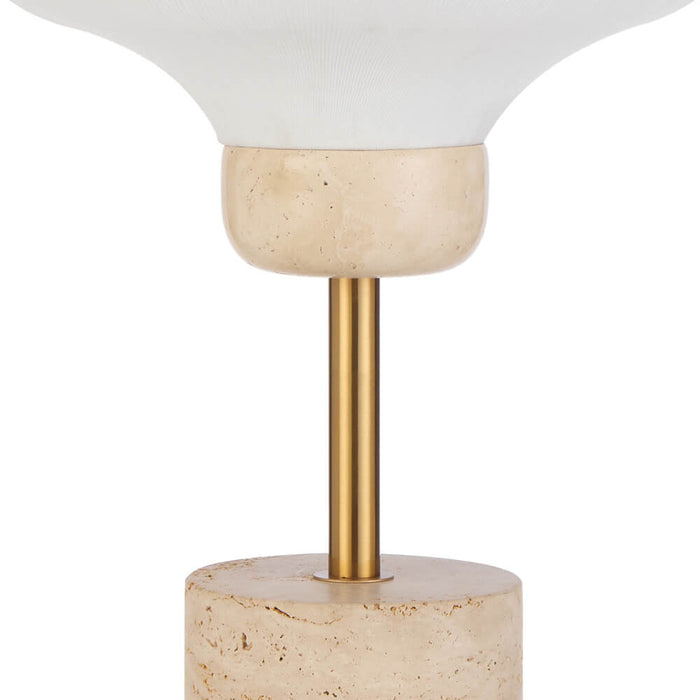 VYBOR: Beige Travertine Table Lamp